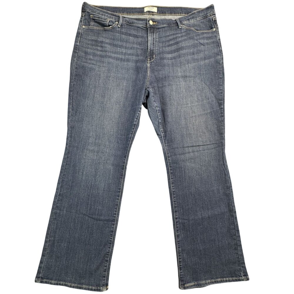 Denizen From Levis Womens Size 24W Mid-Rise Bootcut Jeans Blue Denim Curvy